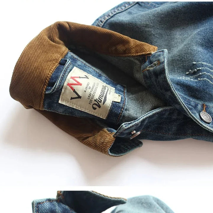 100% Cotton Denim Cargo Jacket