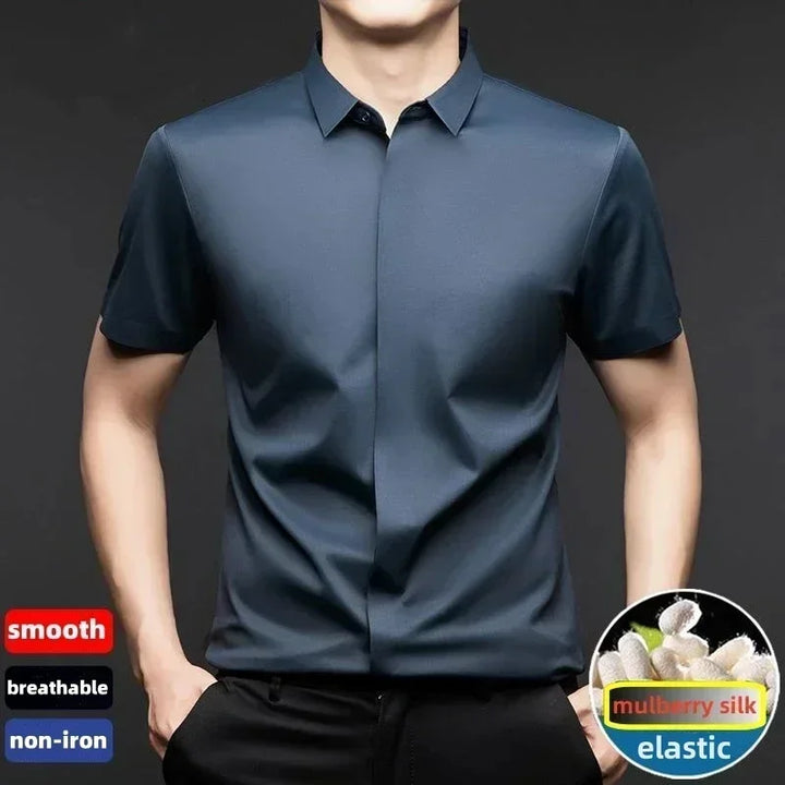 Brooks Mulberry Silk Shirt