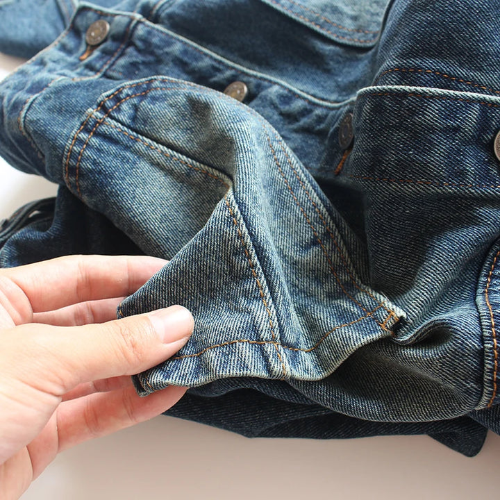 100% Cotton Denim Cargo Jacket