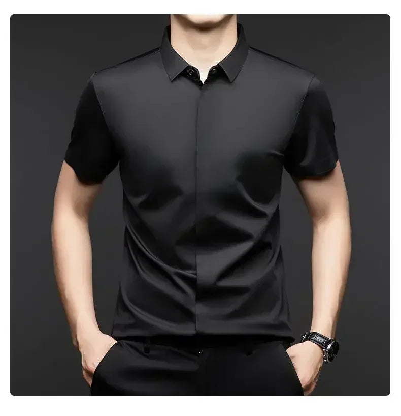 Brooks Mulberry Silk Shirt