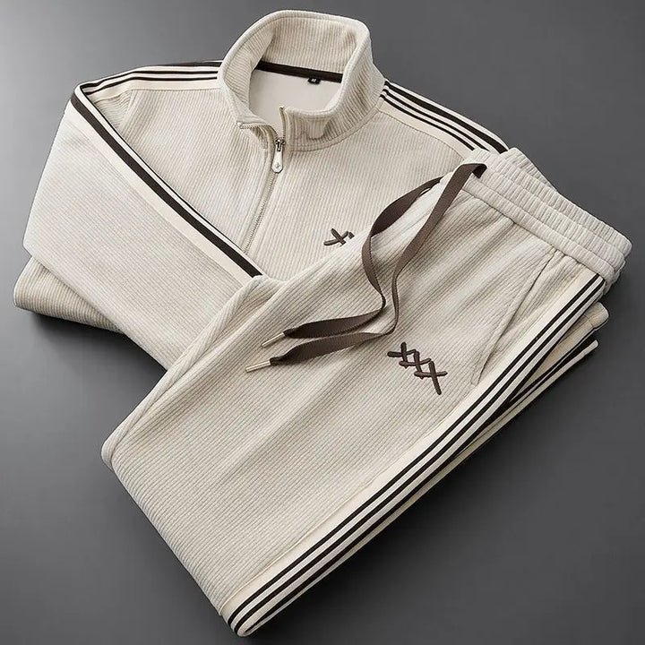 Classic Sports Zipper Two-piece Set
