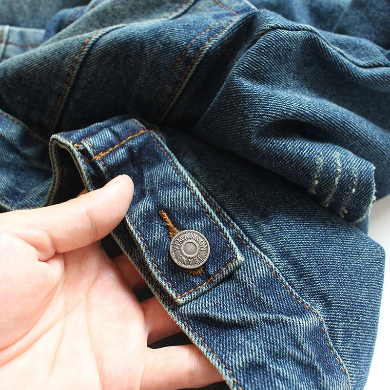 100% Cotton Denim Cargo Jacket